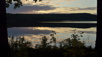 Solnedgång över Klackberg